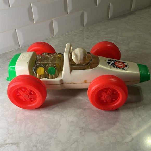 Vintage Kusan Grand Prix Race Popper Car Toy No. 26-A. Pull Toy 1960’s- 1970’s - Picture 8 of 11
